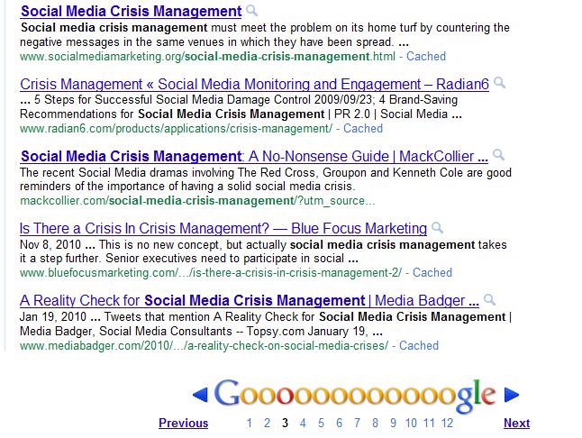 Social Media Crisis Management, Twitter 