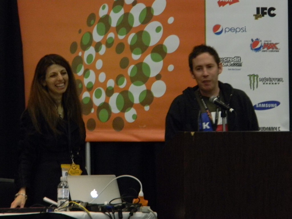 Valeria Maltoni and Klout CEO Joe Fernandez