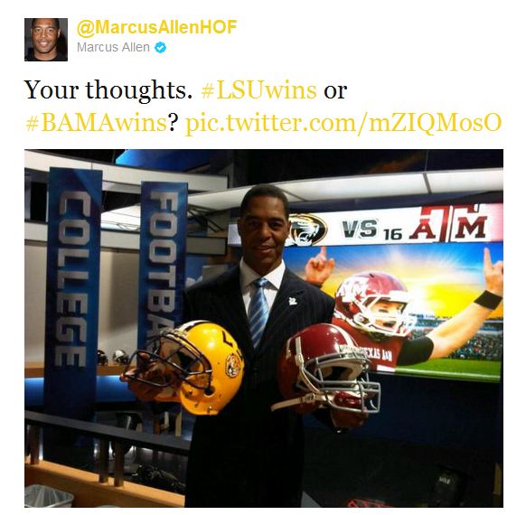 Marcus Allen, Twitter chat, NFL, Verizon, NFL Mobile App