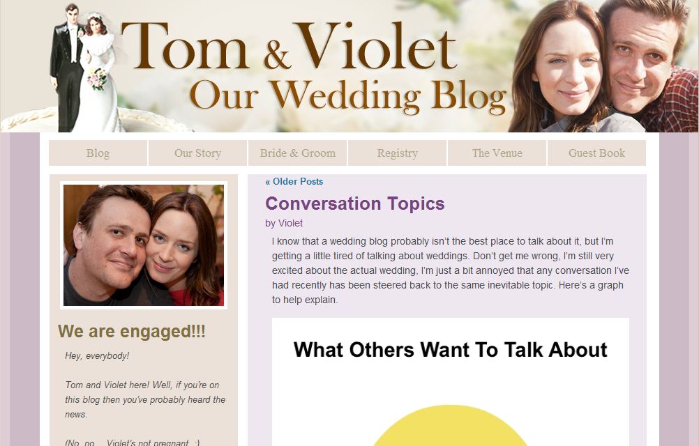 Blogging, entertainment, Five Year Engagement, movie marketing